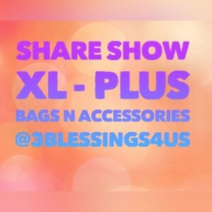 SUN 1030 am ET ✨LIVE Share Show 🥳✨XL n Plus, Bags Accessories…Stop By!! 🛍️💜🛍️